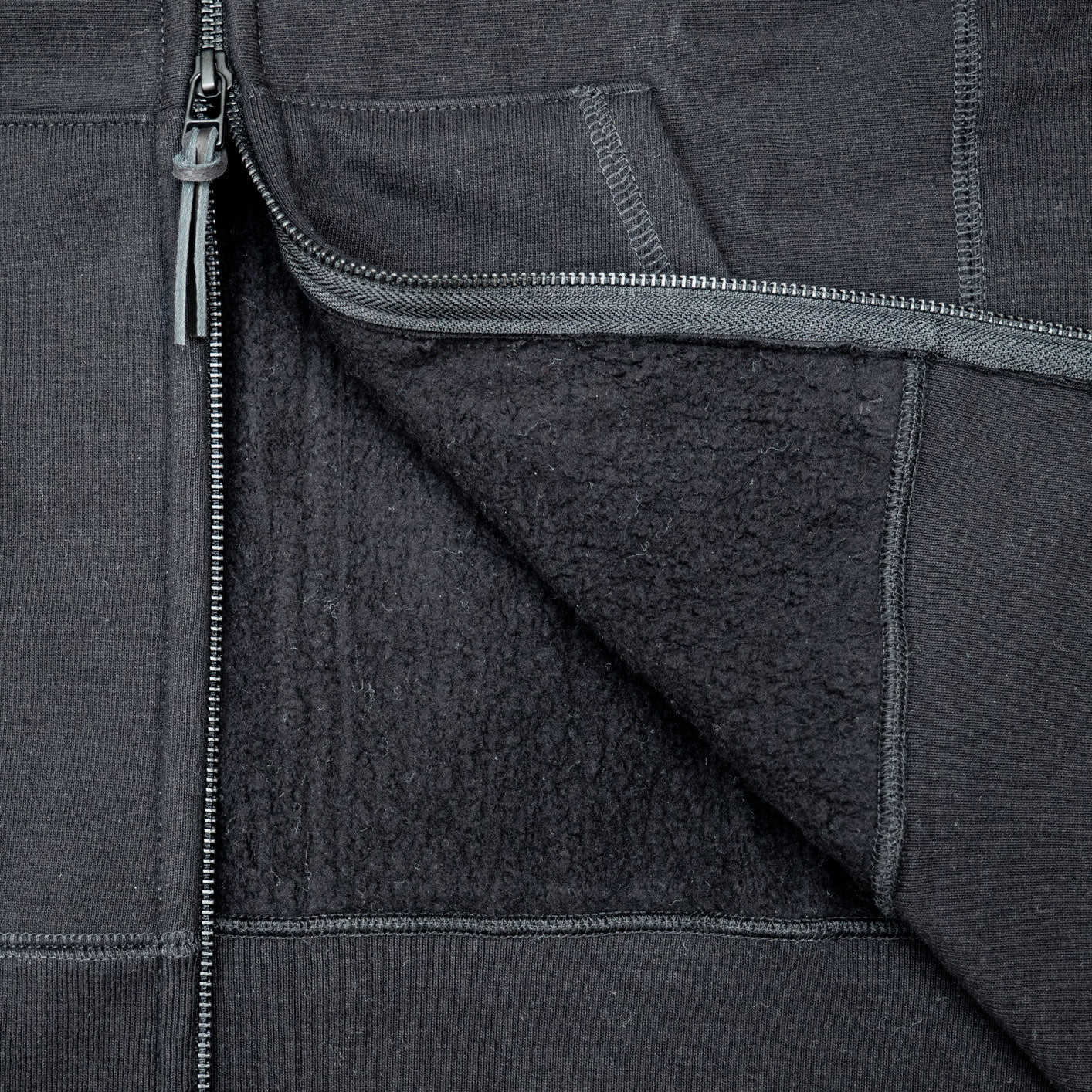 3sixteen Heavyweight Zip Hoody - Black - Image 6