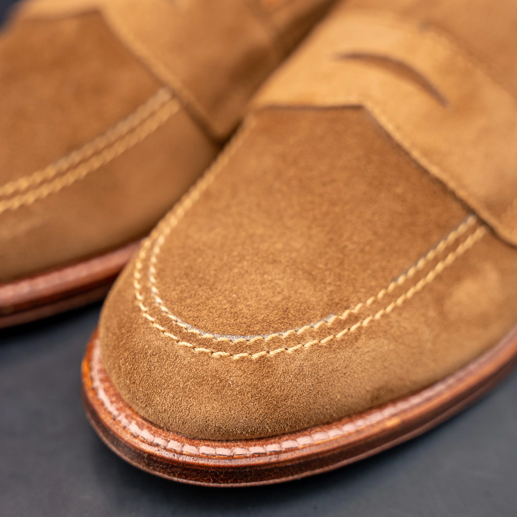 Alden 5735F Unlined Penny Loafer – Snuff Suede - Image 6