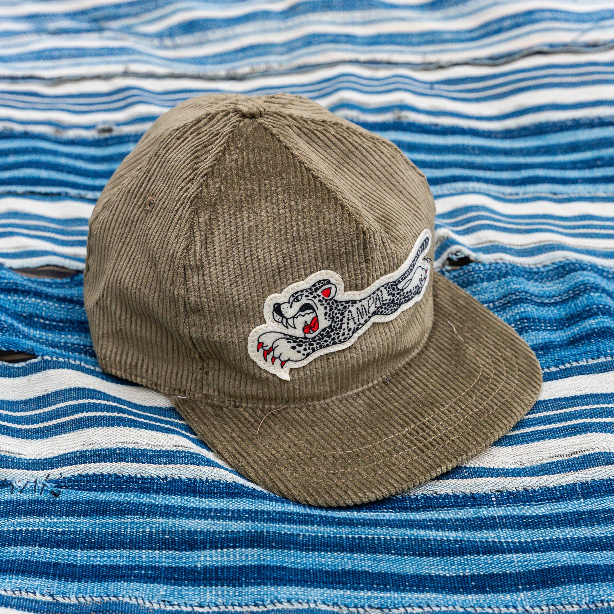 Ampal Creative ‘Cheetah’ Strapback Cap – Tan / Corduroy