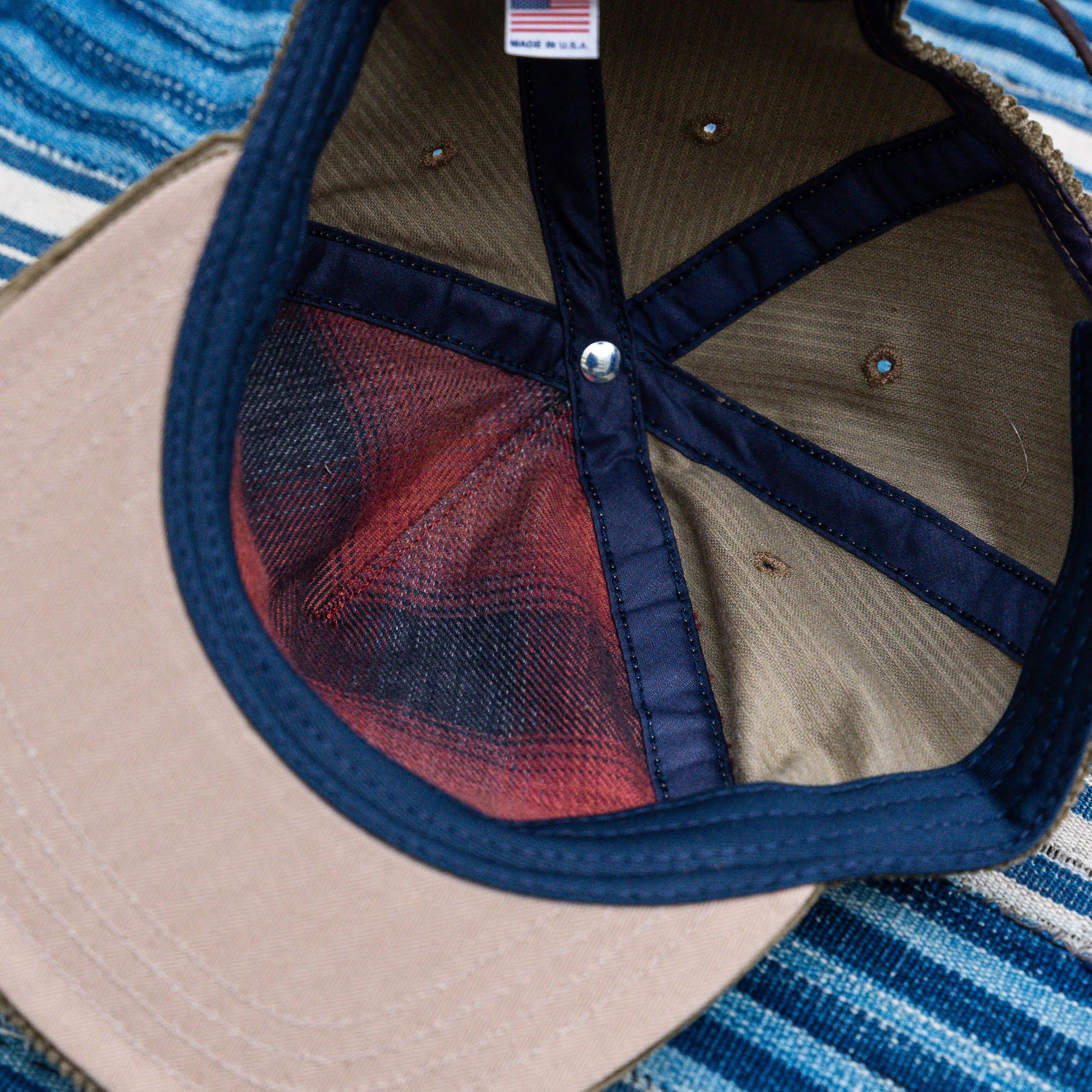 Ampal Creative ‘Cheetah’ Strapback Cap – Tan / Corduroy - Image 2