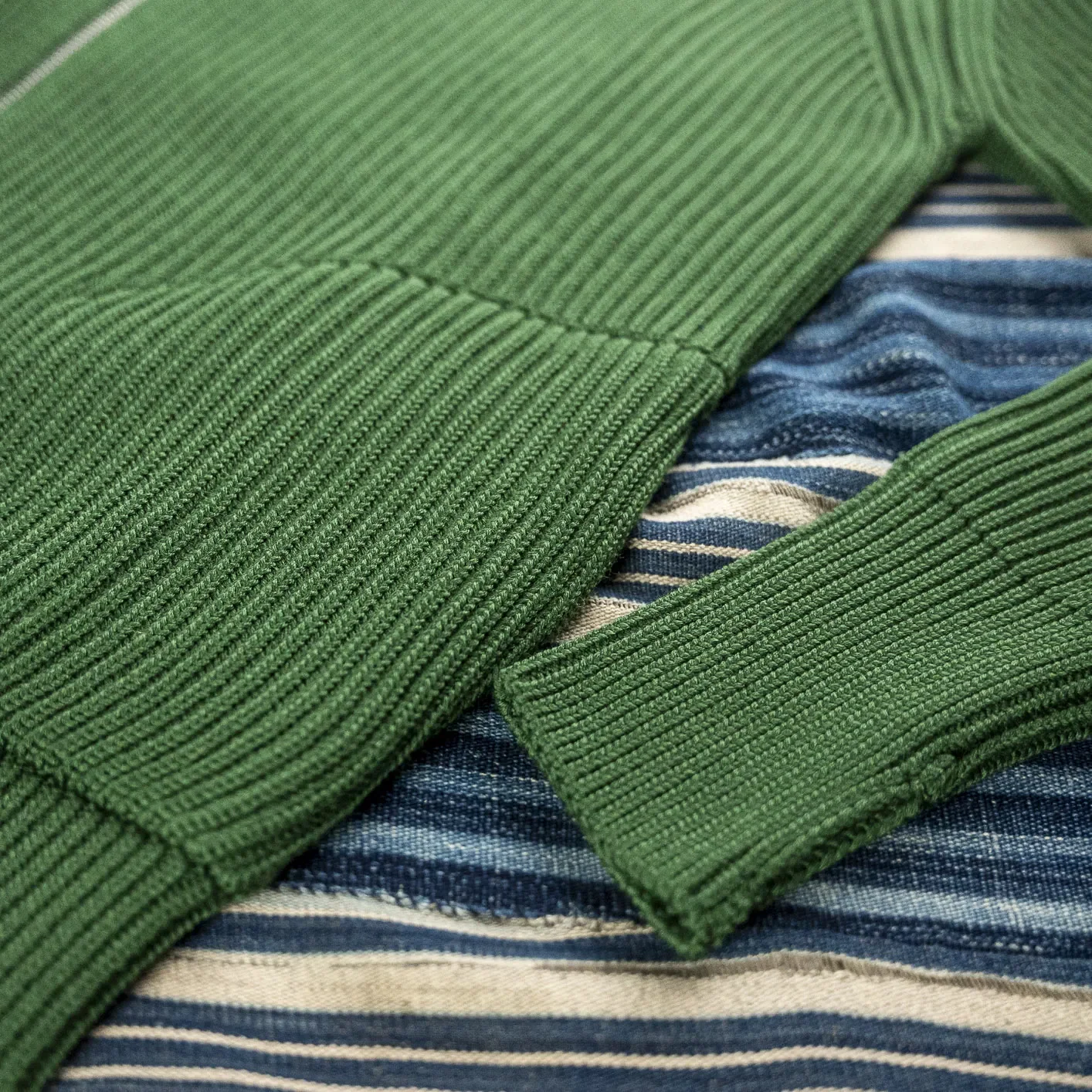 Andersen-Andersen Navy Full-Zip with Pockets - Green - Image 4