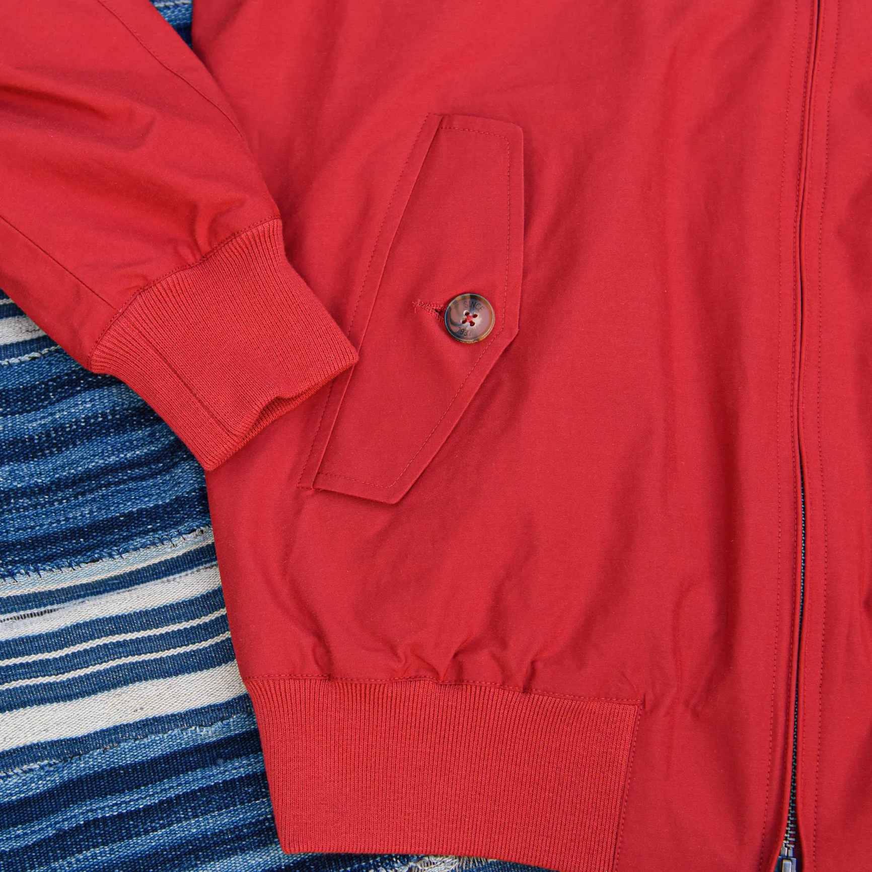 Baracuta G9 Harrington Jacket – Chili Pepper Red - Image 5