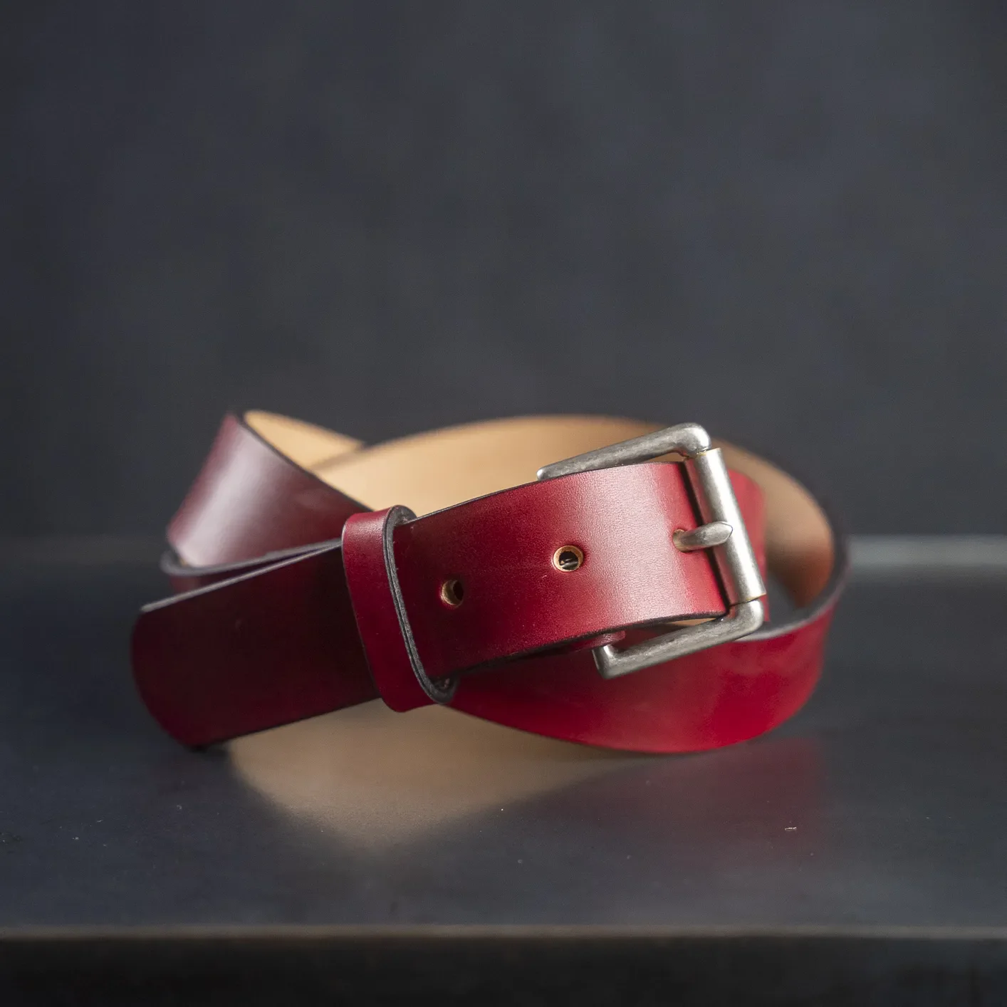 Barnes & Moore x Statement Roller Belt - Benishuho Red / Hand-Dyed / Limited Edition