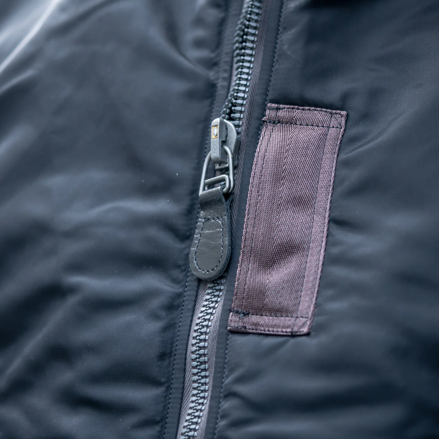 Buzz Rickson's X William Gibson MA-1 Flight Jacket - Slender Long / Black - Image 14