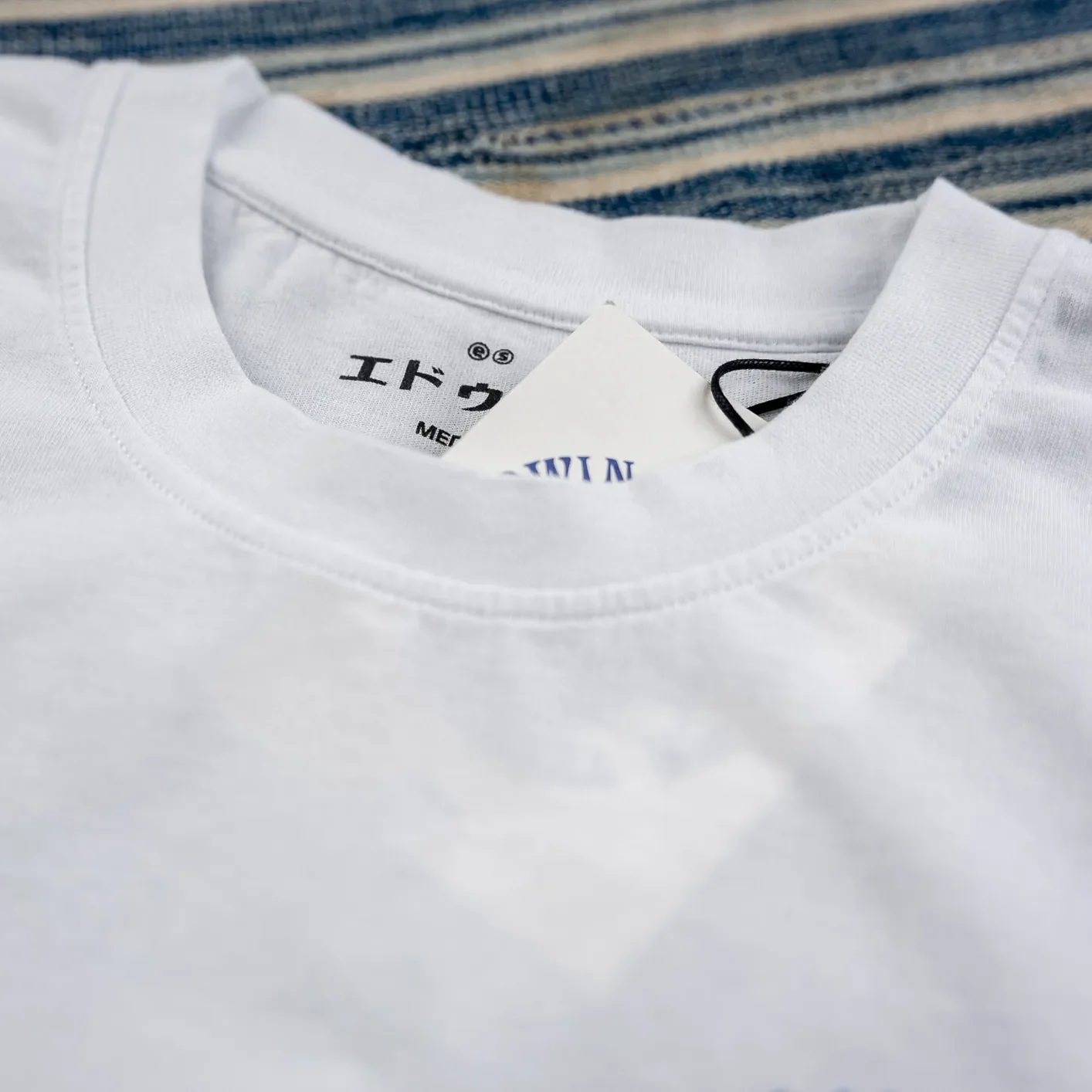 Edwin ‘Music Channel’ T-Shirt - White - Image 6