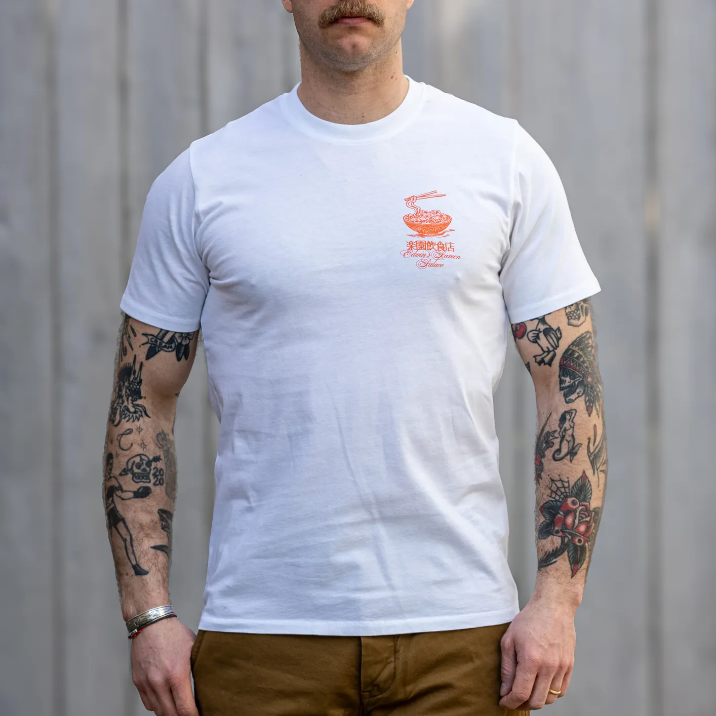 Edwin Ramen Palace T-Shirt – White - Image 3