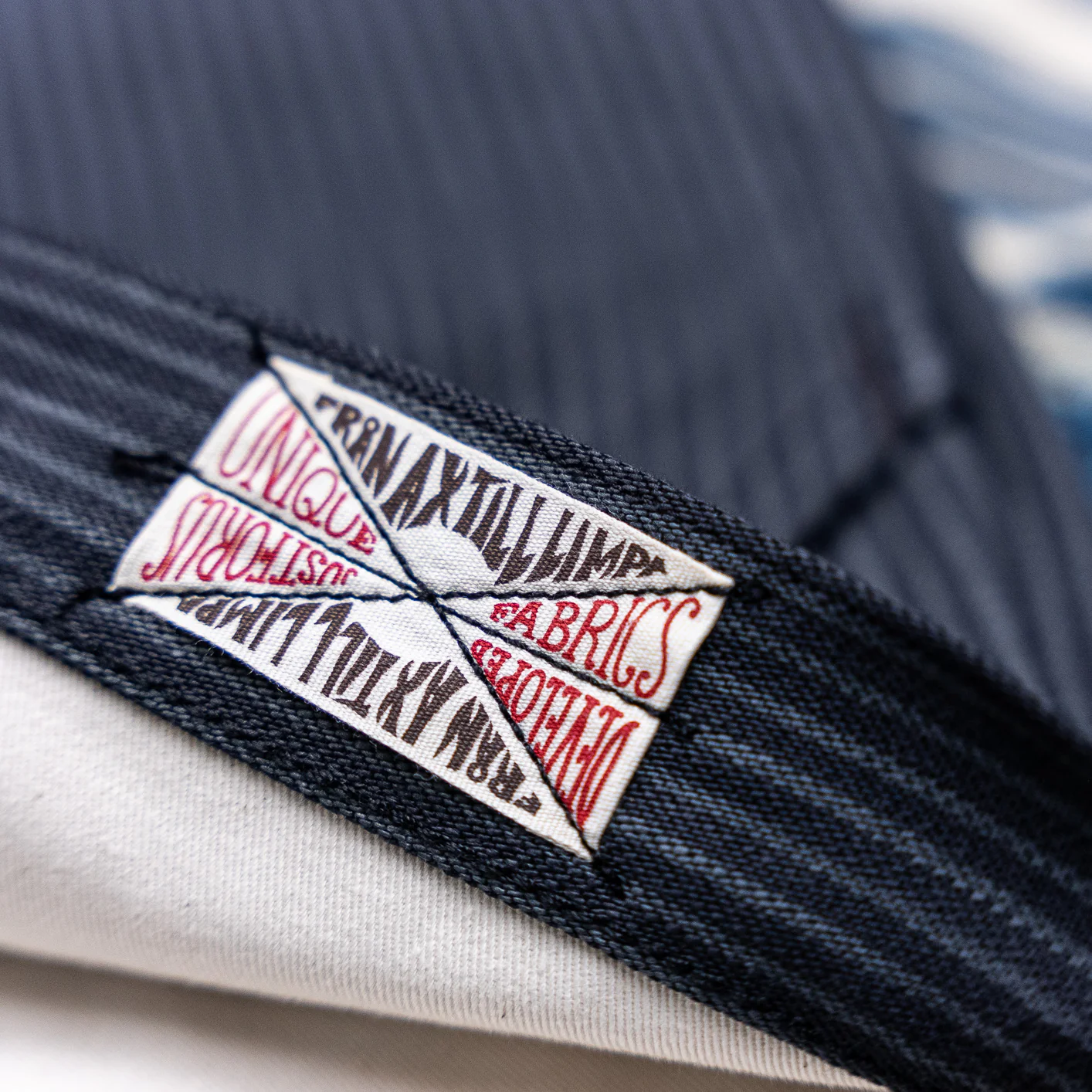 Indigofera 12oz Hickory Stripe Swearengen Pant - Gray / Black - Image 6