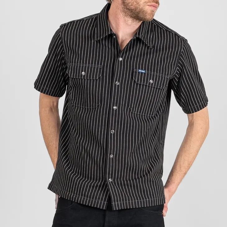 Iron Heart 10oz Wabash Mechanic Shirt – Black / IHSH-416