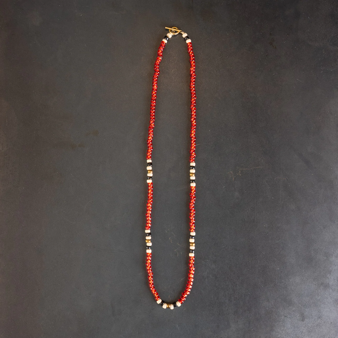 Kobashi Studio Beads Necklace – Red - Image 3