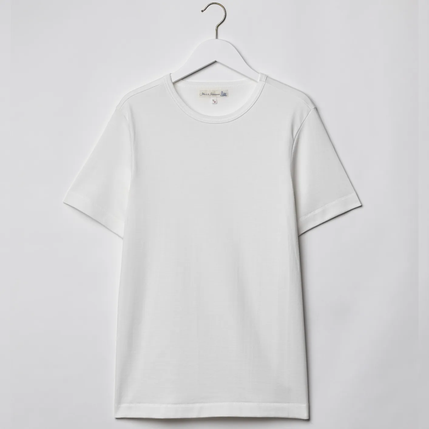 Merz b. Schwanen 2M15 6.8oz Mid-Century T-Shirt - White - Image 5