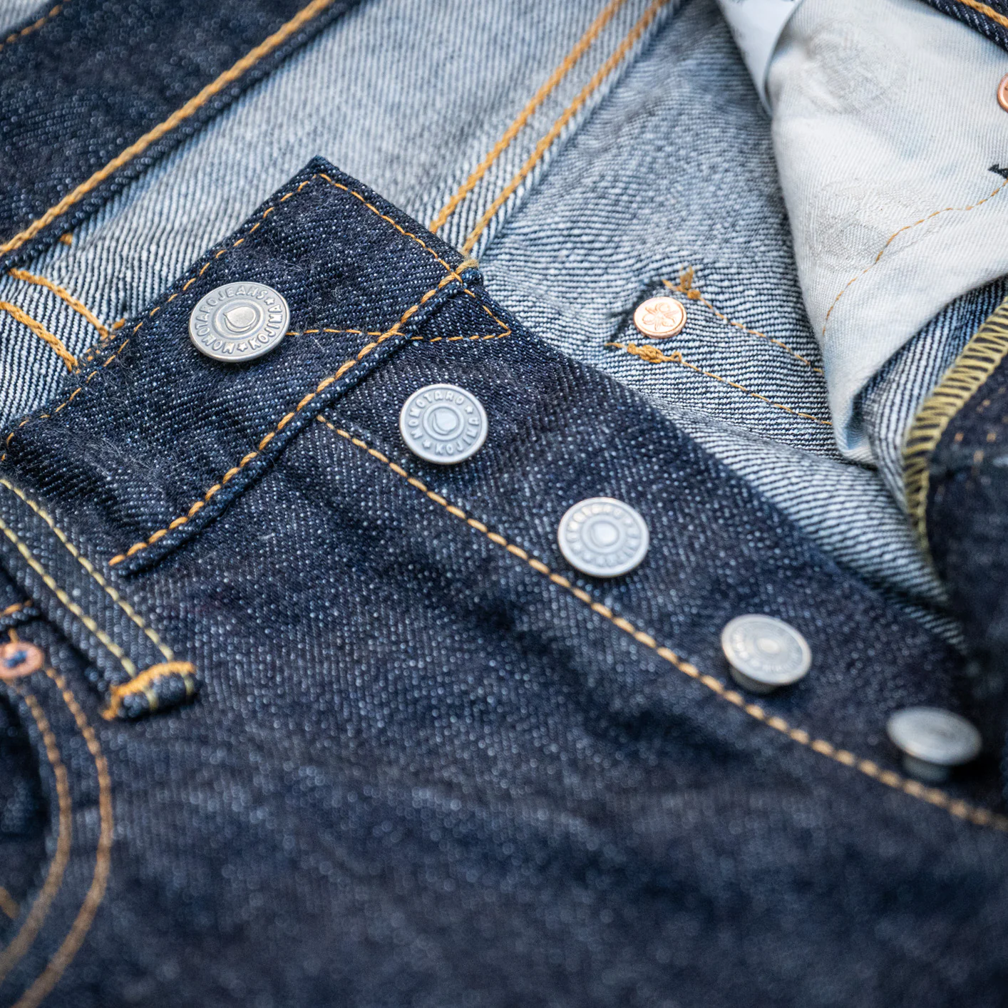 Momotaro 0405-SP 15,7oz High Tapered Jeans - Going to Battle - Image 7