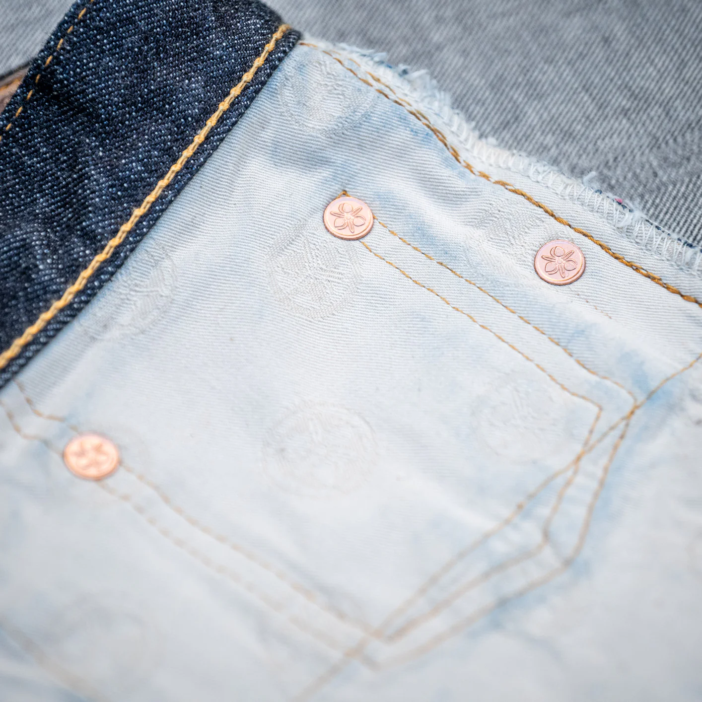 Momotaro 0405-SP 15,7oz High Tapered Jeans - Going to Battle - Image 9