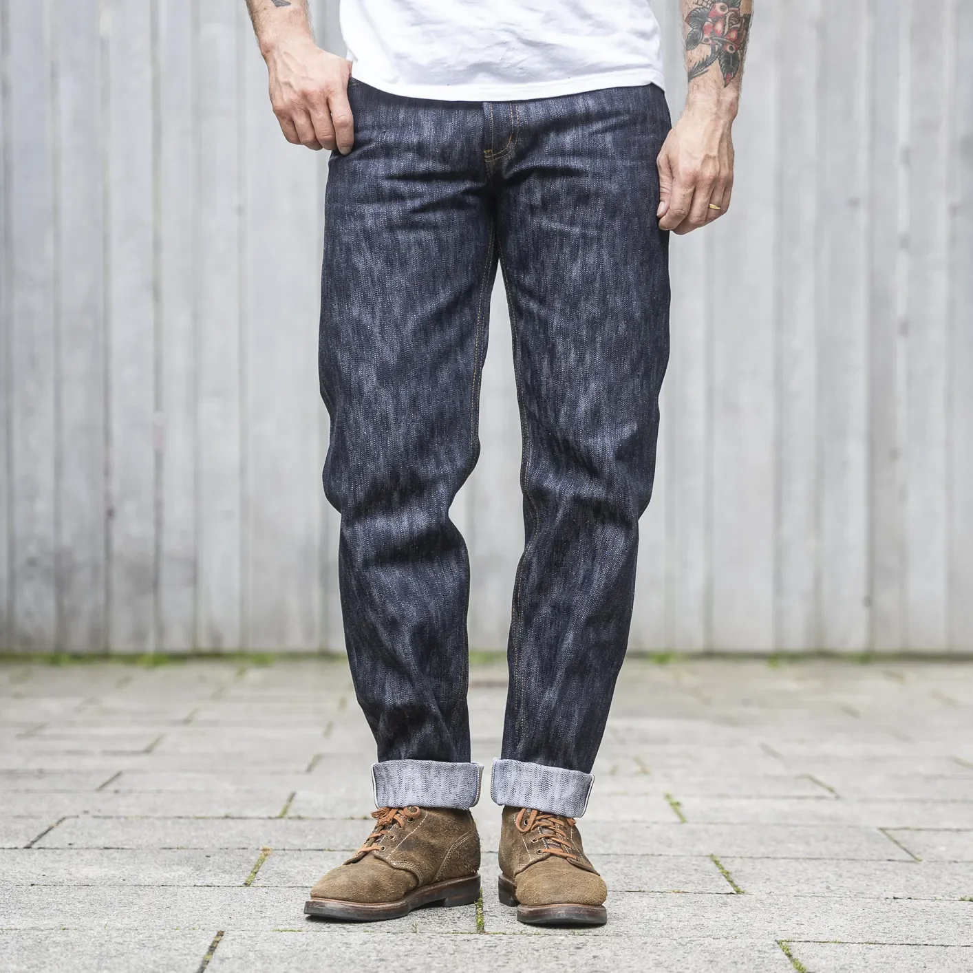 Naked & Famous 16.5oz Sakura Slub Selvedge Jeans - Easy Guy / Relaxed Tapered