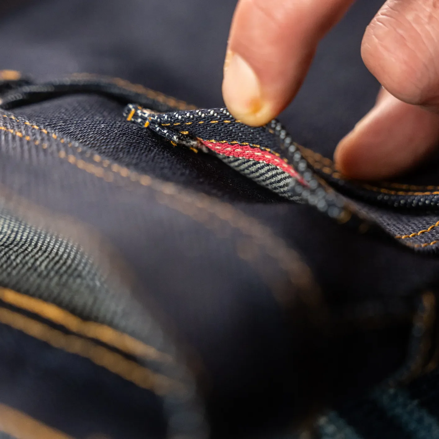 Naked & Famous 20oz ‘Dirty Elephant’ Selvedge Jeans – Weird Guy / Regular Tapered - Image 5