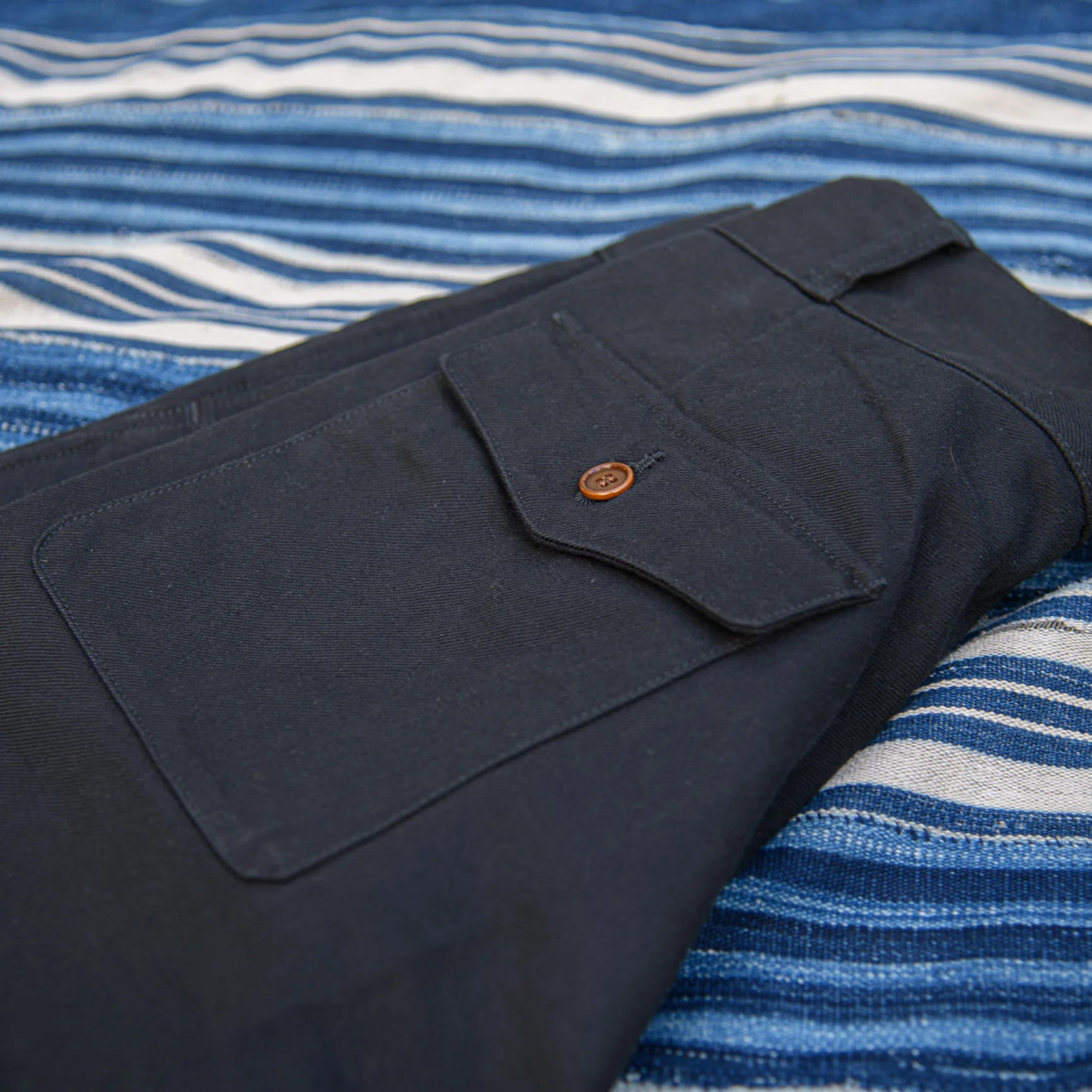 Orgueil OR-1107 10oz Italian Military Trousers – Black / Relaxed Tapered - Image 6