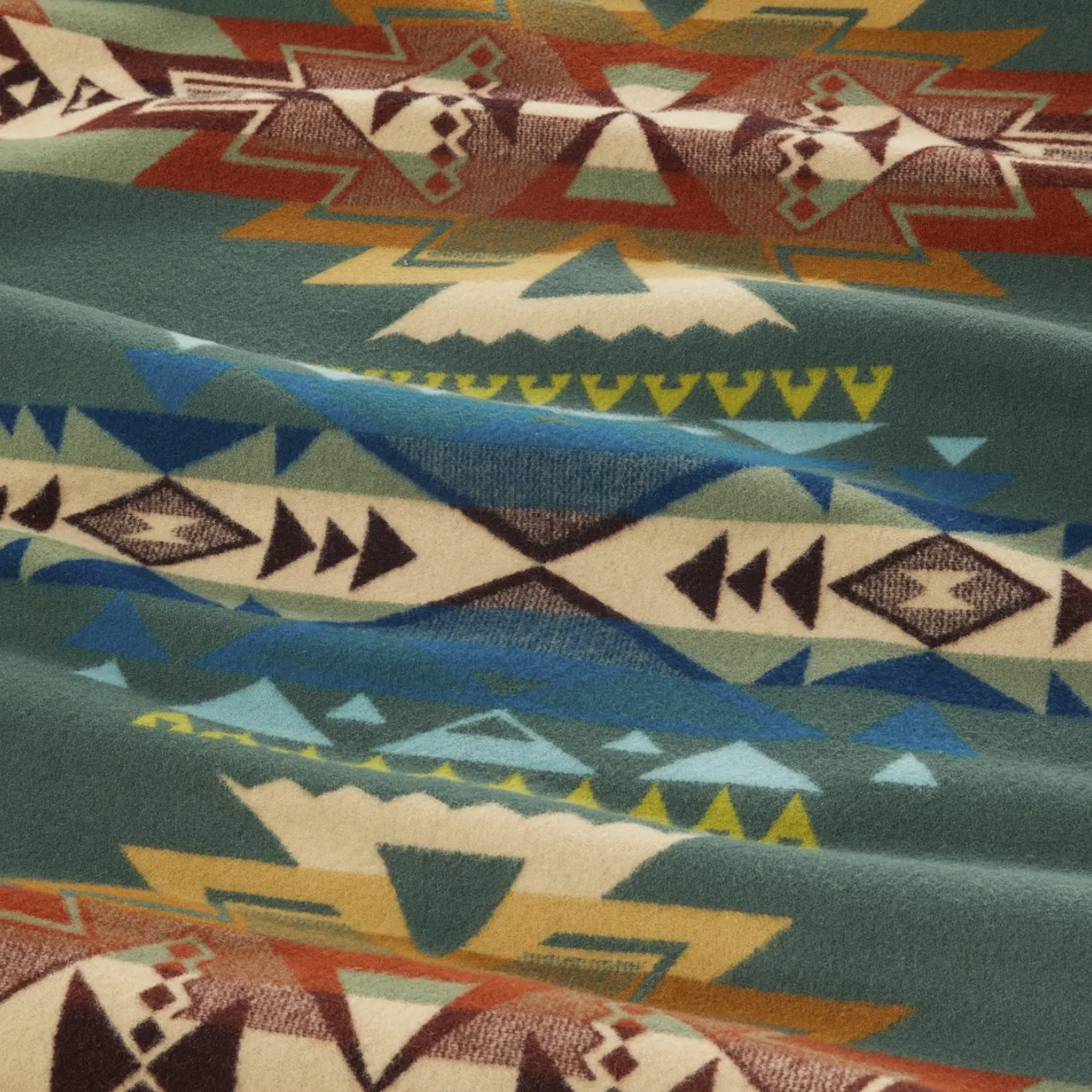 Pendleton Jacquard Blanket - Highland Peak / Balsam Green - Image 5