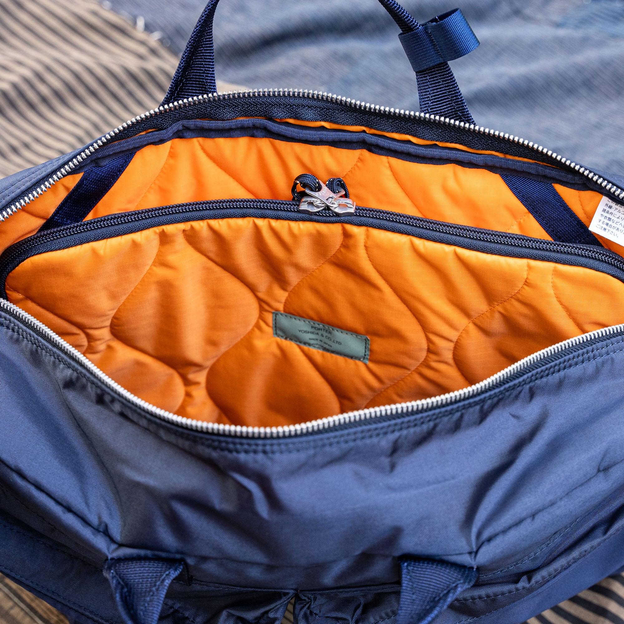 Porter Yoshida FORCE 3-Way Briefcase / Backpack – Navy - Image 6