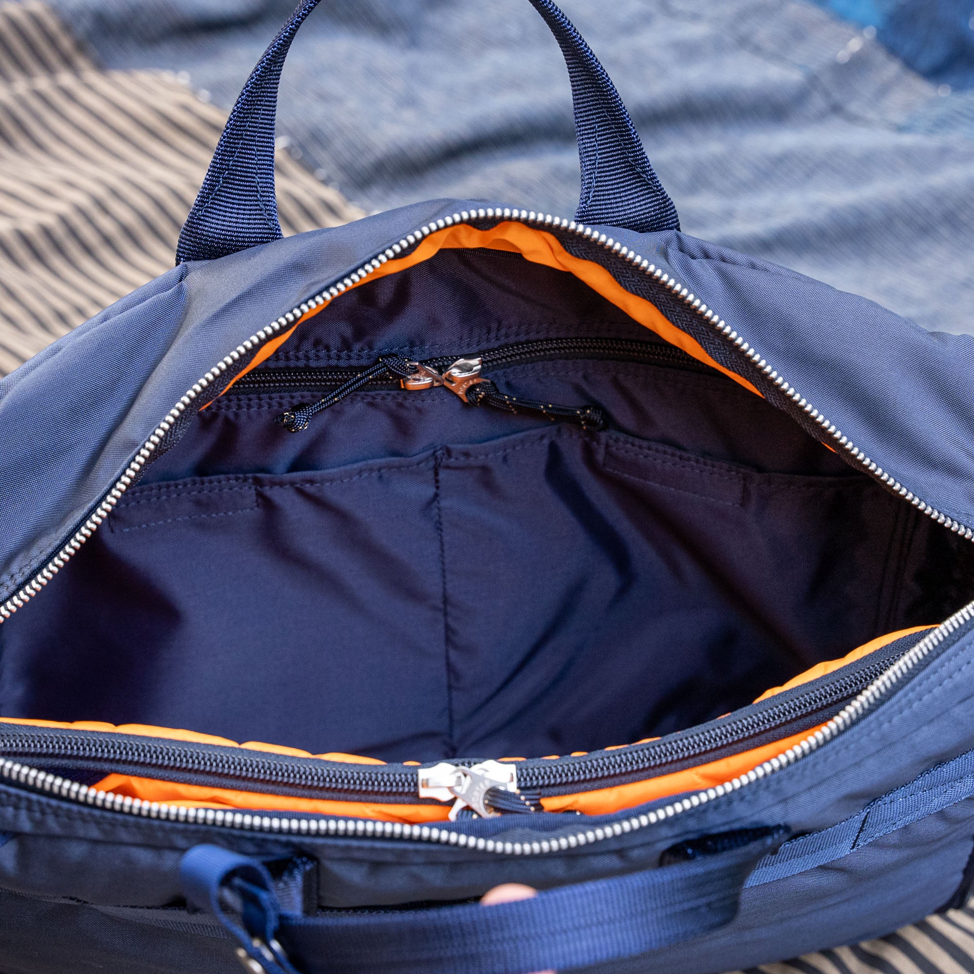 Porter Yoshida FORCE 3-Way Briefcase / Backpack – Navy - Image 7