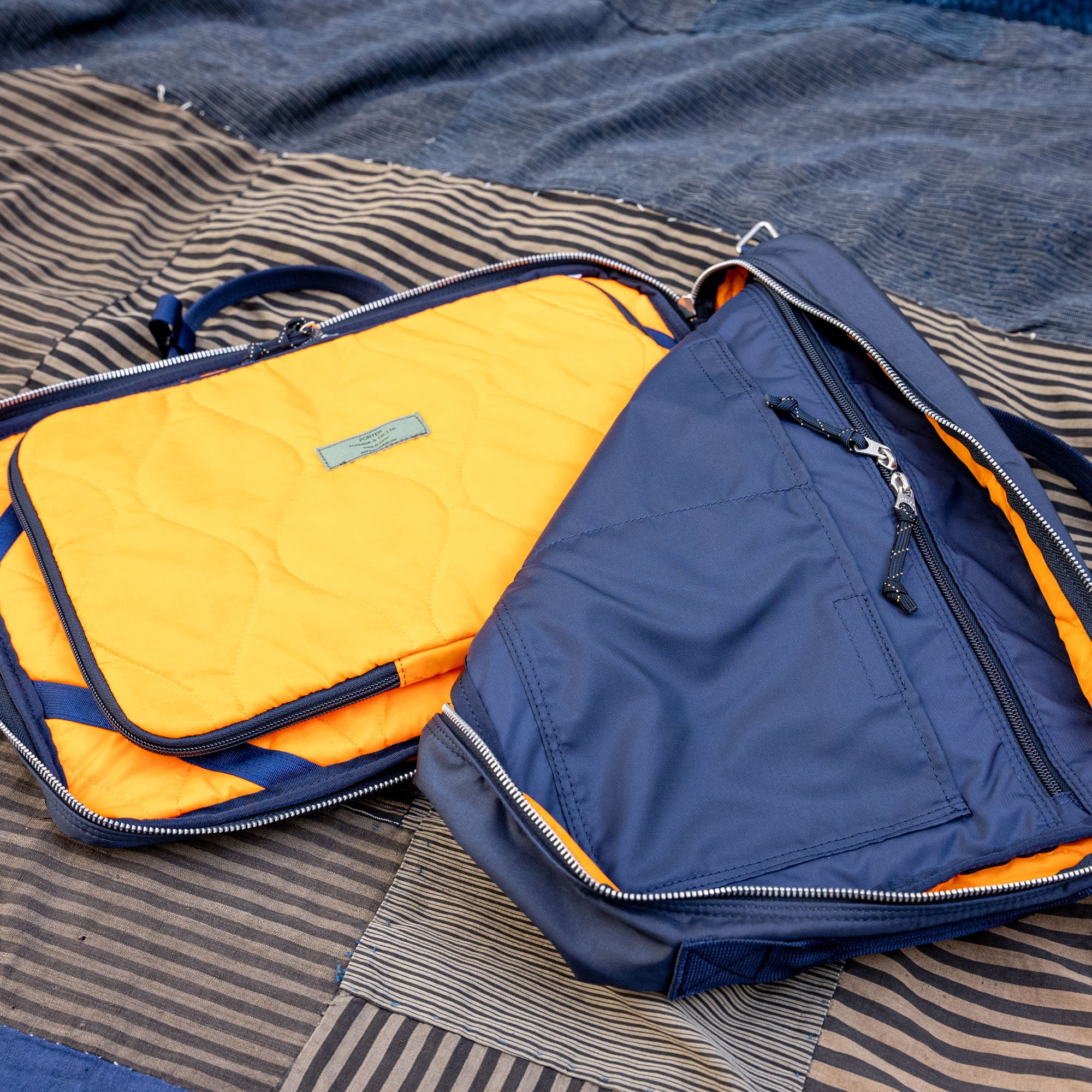 Porter Yoshida FORCE 3-Way Briefcase / Backpack – Navy - Image 8