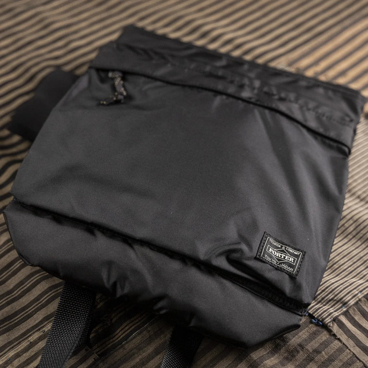 Porter Yoshida FORCE Shoulder Bag (Large) - Black - Image 4