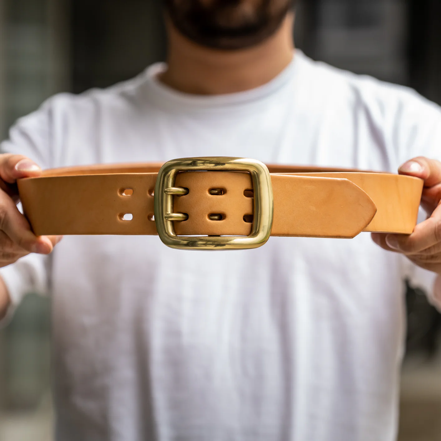 Samurai 2-Prong Heavy Curve Belt - Natural - Image 6