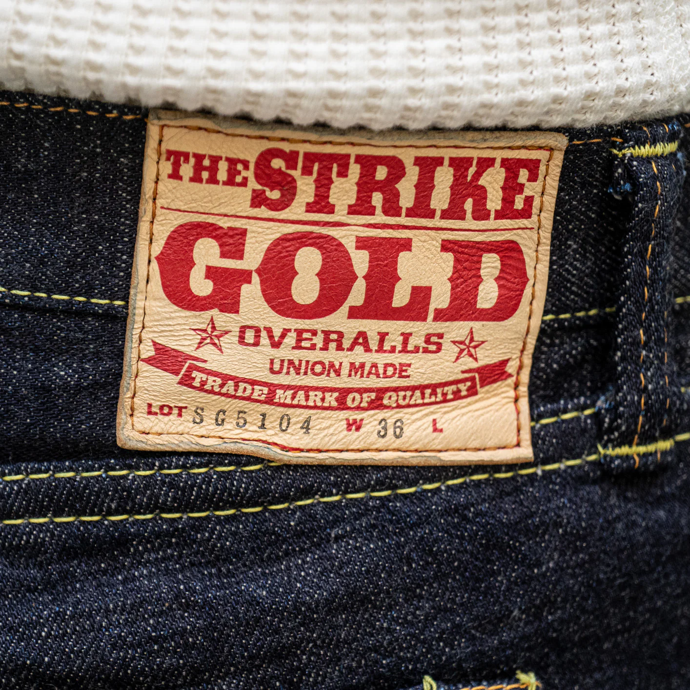 Strike Gold SG5104 15oz Slub Selvedge Jeans – Relaxed Tapered - Image 7