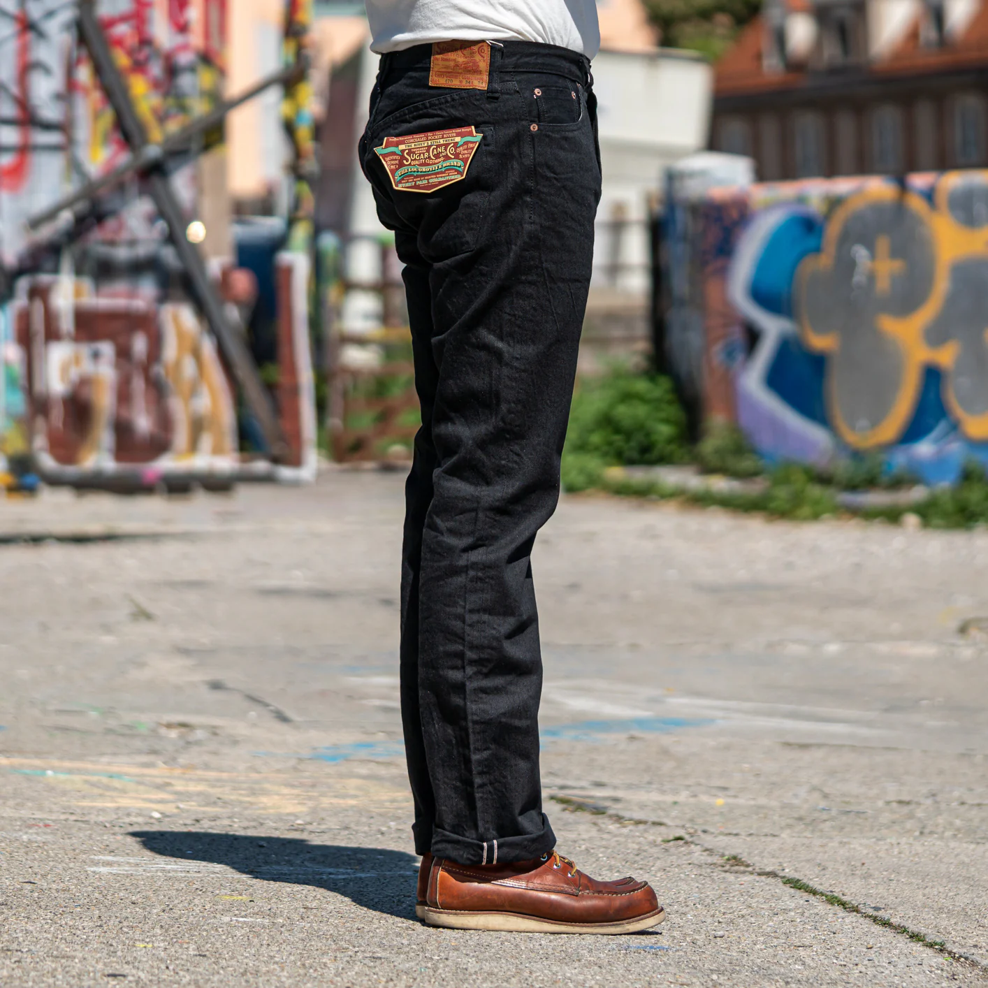 Sugar Cane 13oz Black Selvedge Type III Jeans - Slim Fit - Image 5