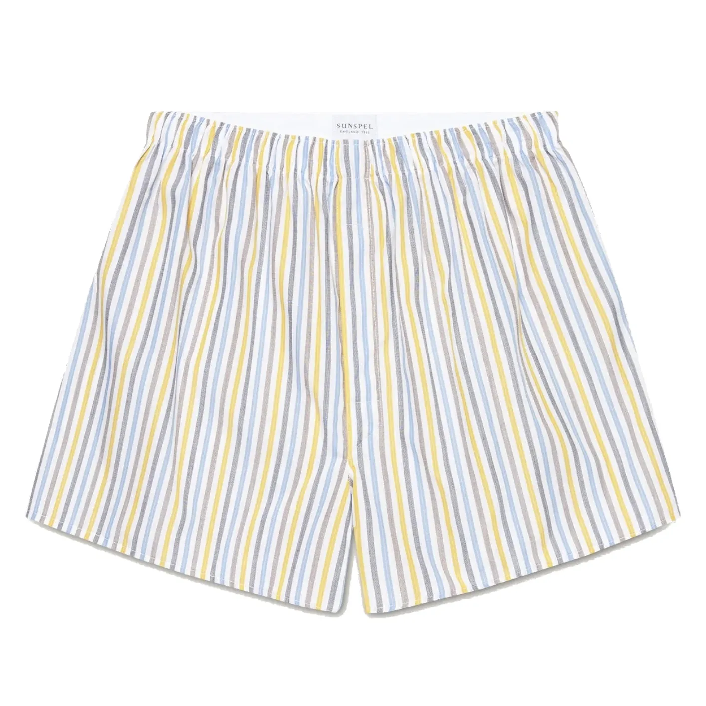 Sunspel Classic Boxer Shorts – Archive Stripes / Yellow