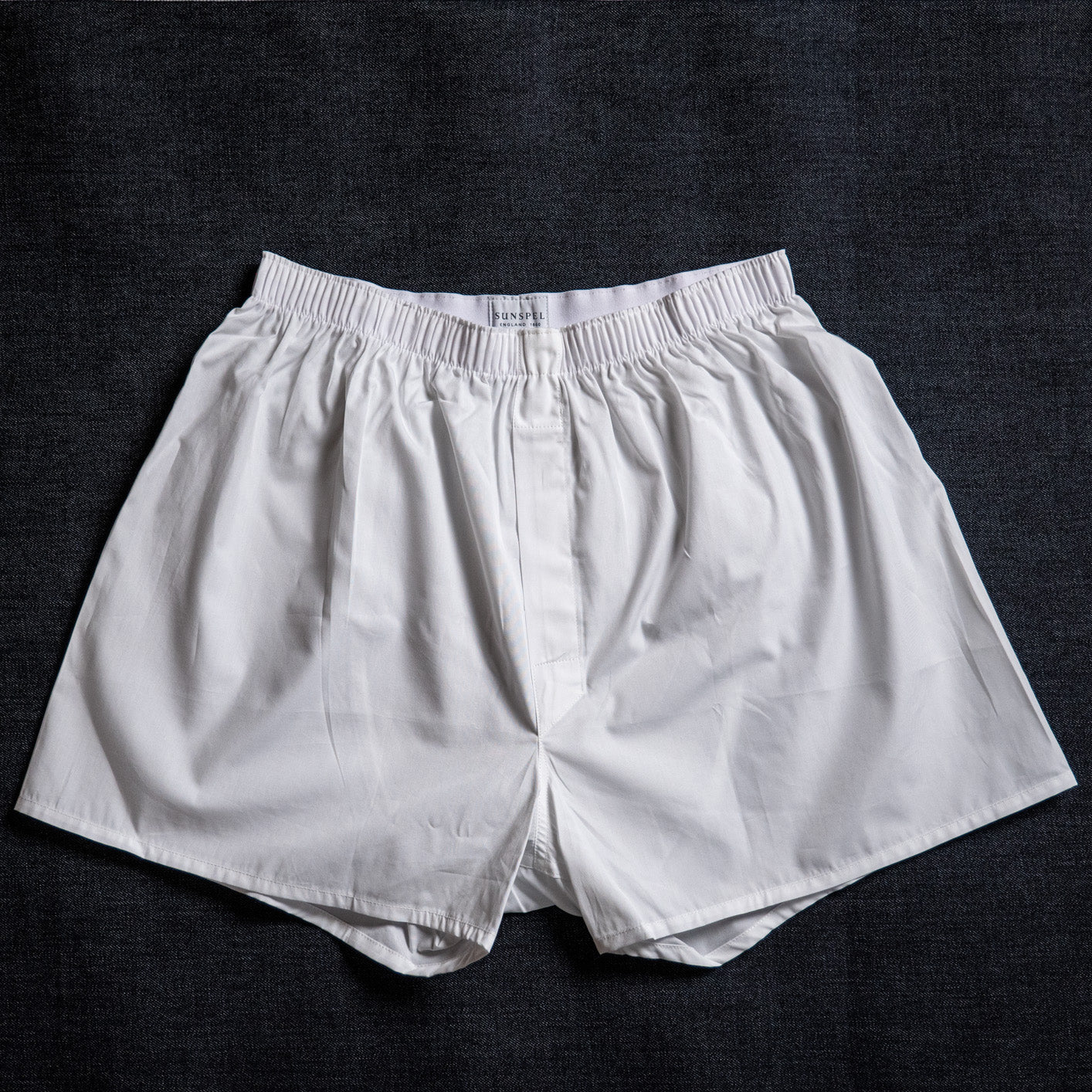 Sunspel Woven Boxer Short – White - Image 3