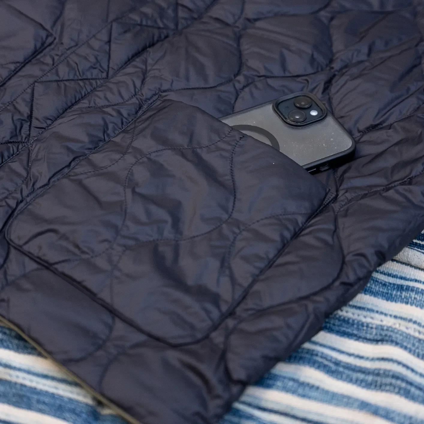 Taion Reversible MA-1 Down Jacket – Crazy Olive x Black / Japan Special - Image 10