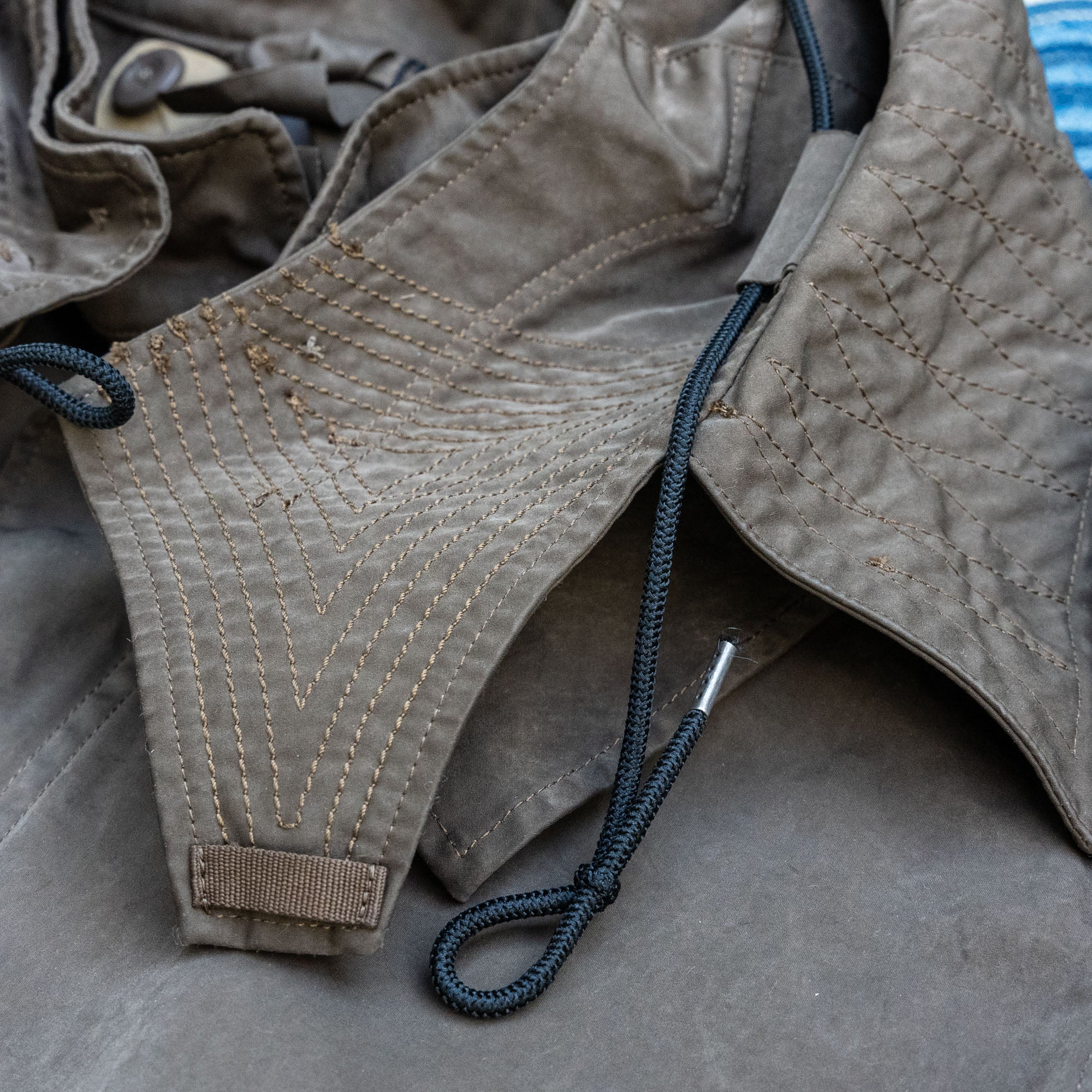 TEN C 13oz OJJ Parka – Dark Olive - Image 3