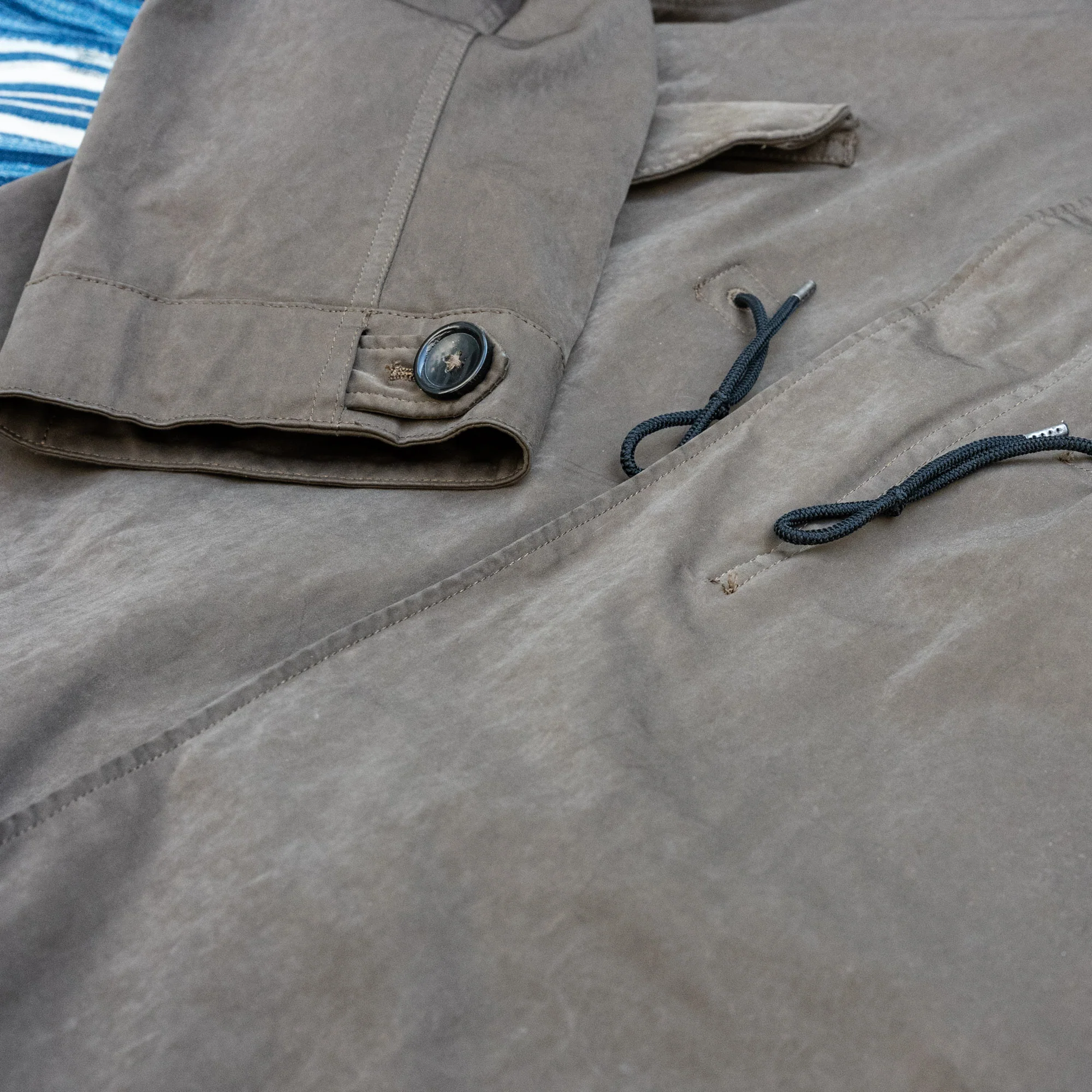 TEN C 13oz OJJ Parka – Dark Olive - Image 4