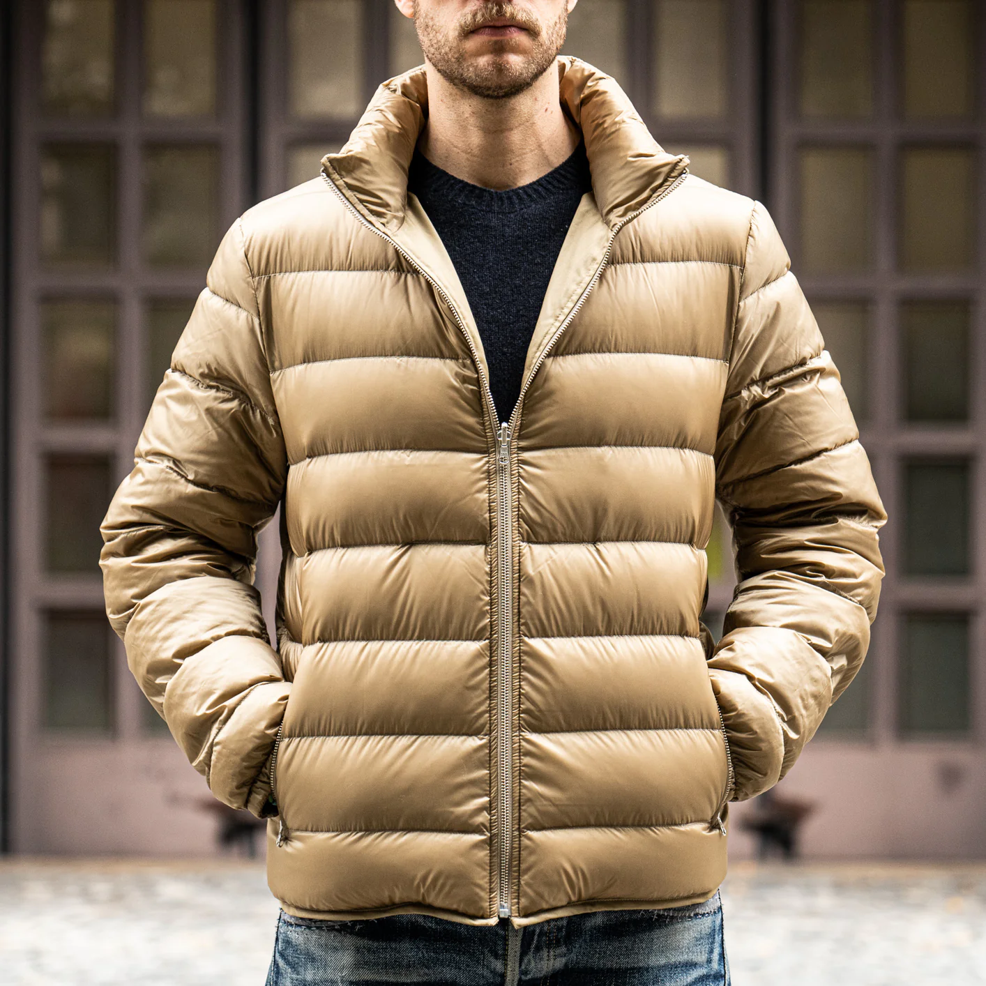 Ten C Down Liner Jacket – Light Khaki
