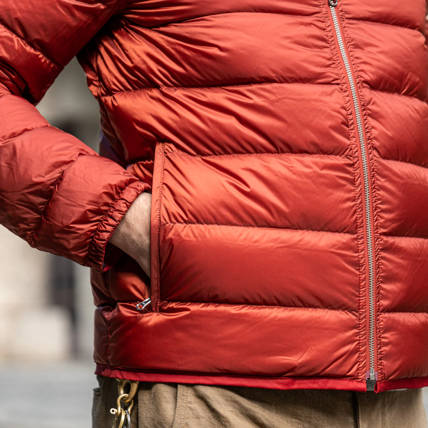 Ten C Hooded Down Liner - Red - Image 10