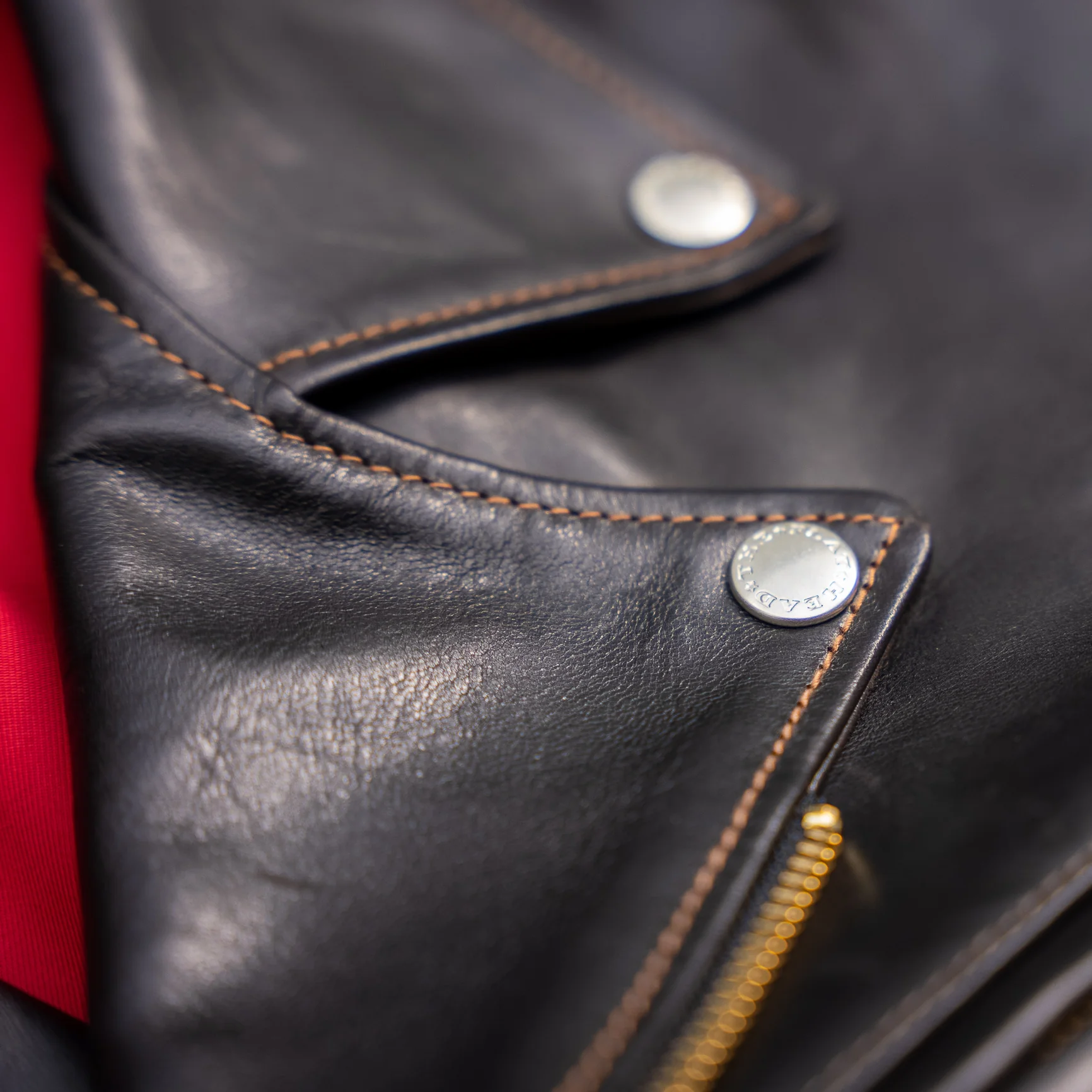 The Flat Head „Double Rider’s” Horsehide Leather Jacket – Black - Image 10