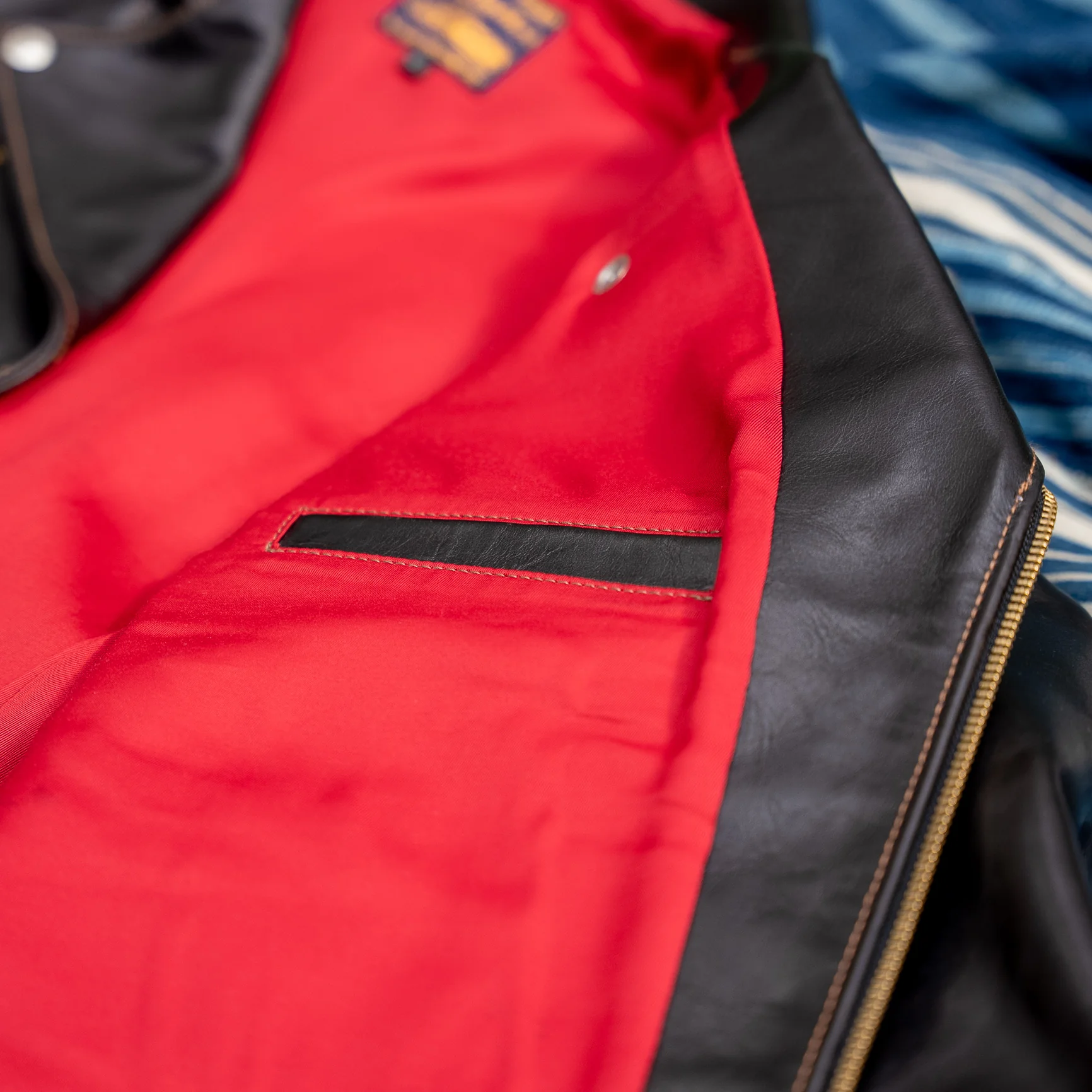 The Flat Head „Double Rider’s” Horsehide Leather Jacket – Black - Image 9