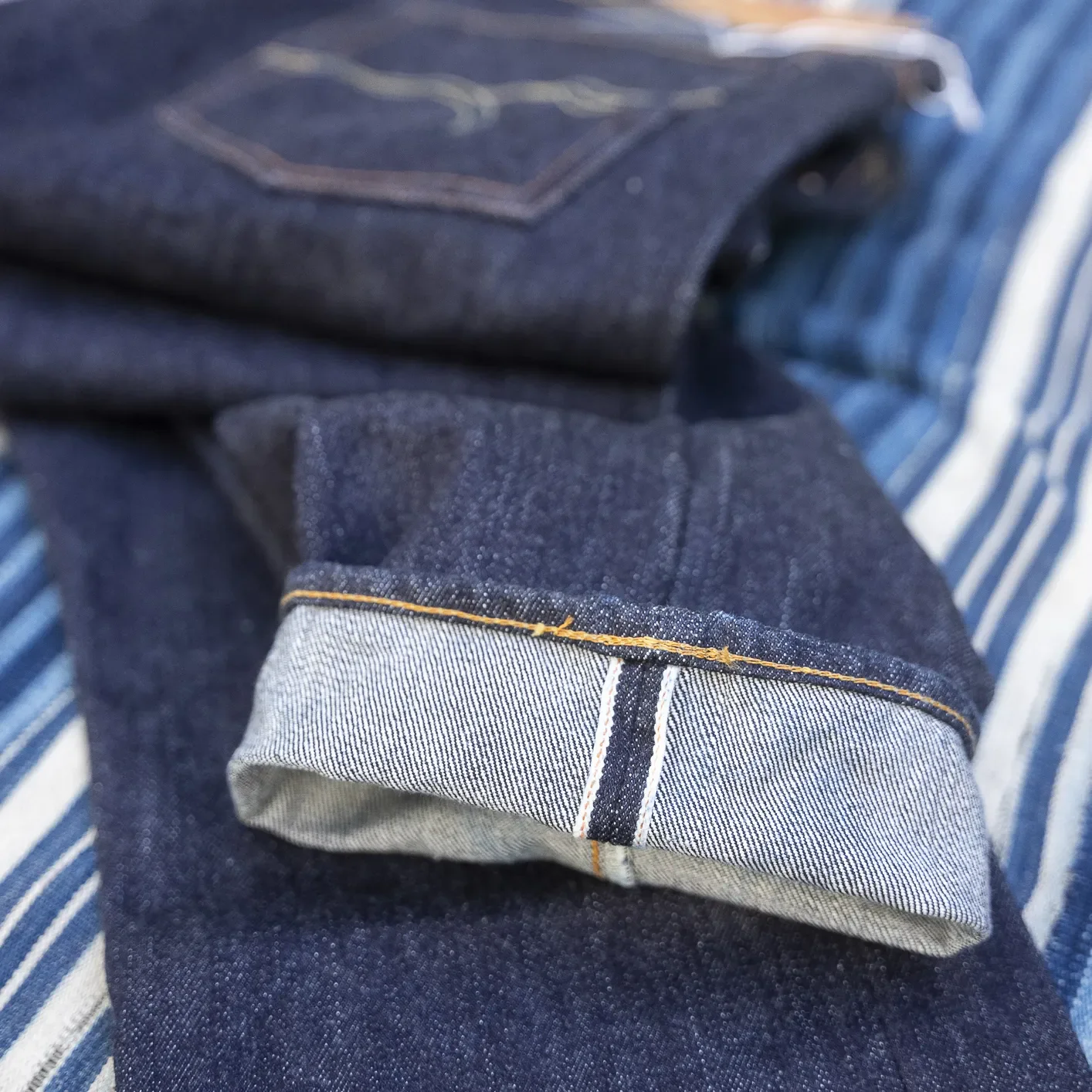The Flat Head FN-8004 18oz Selvedge Jeans - Wide Tapered - Image 3