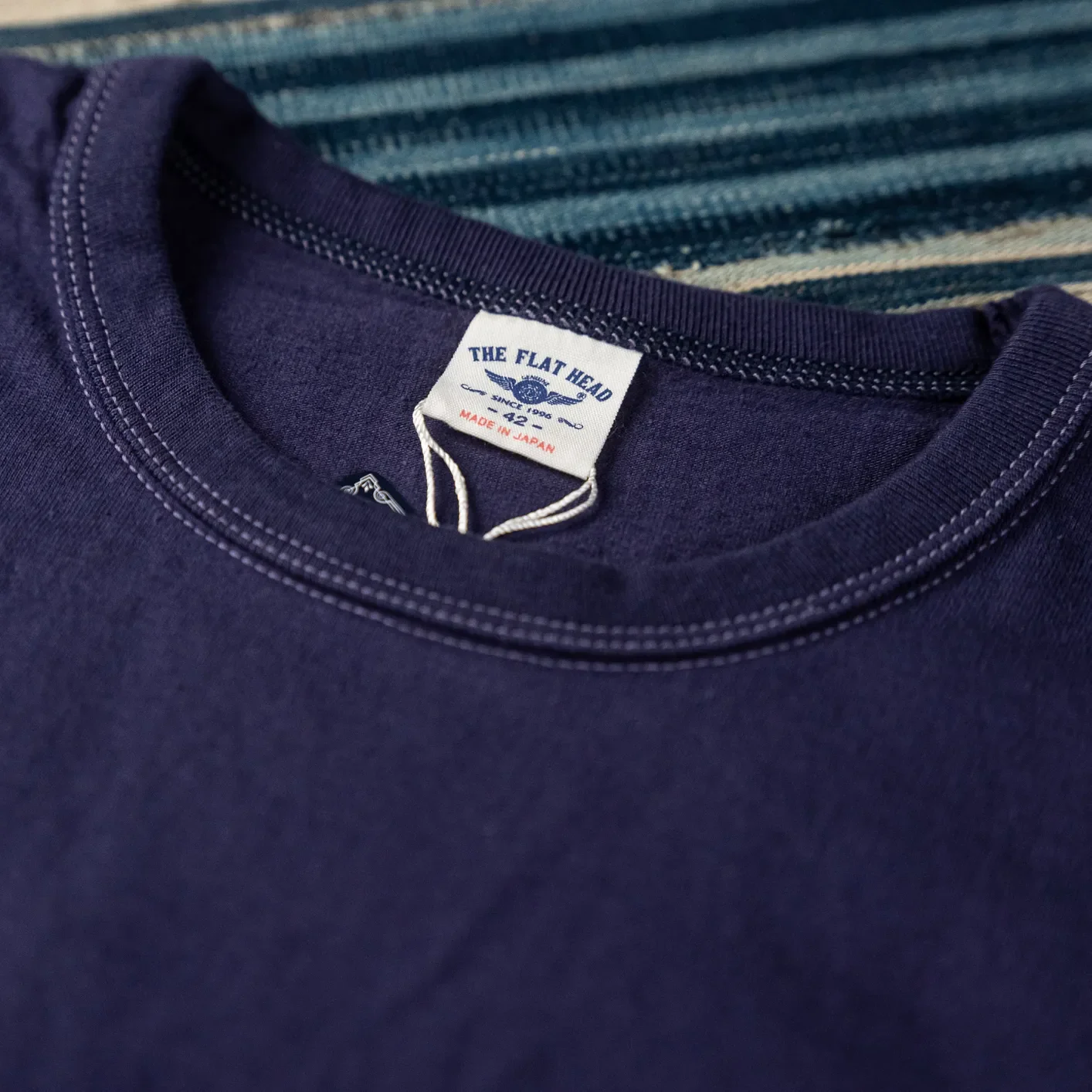 The Flat Head THCL 9.7oz Heavyweight Loopwheeled Longsleeve – Eggplant - Image 2
