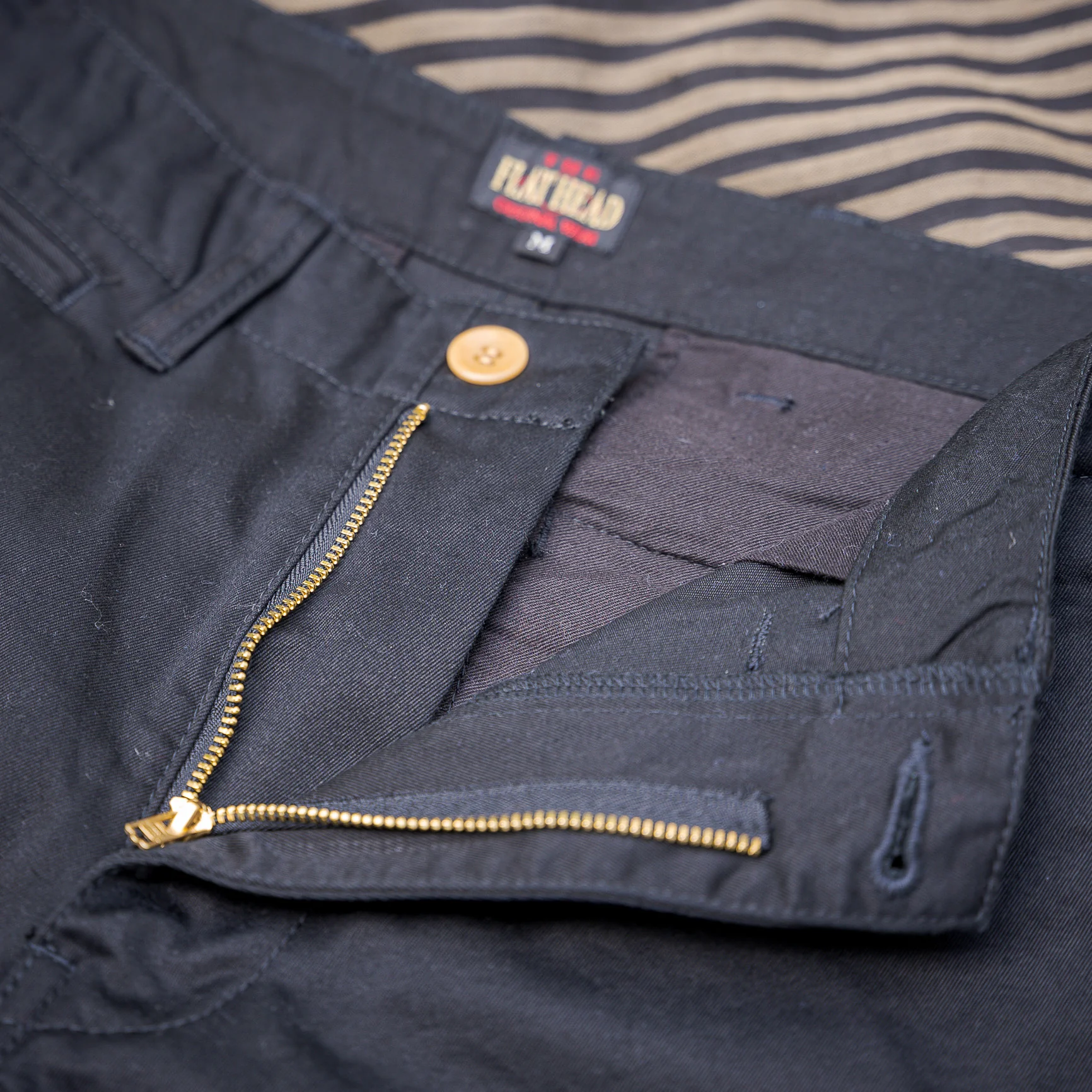 The Flat Head “The Darkest Hour” Chino – Black / Regular Tapered - Image 3