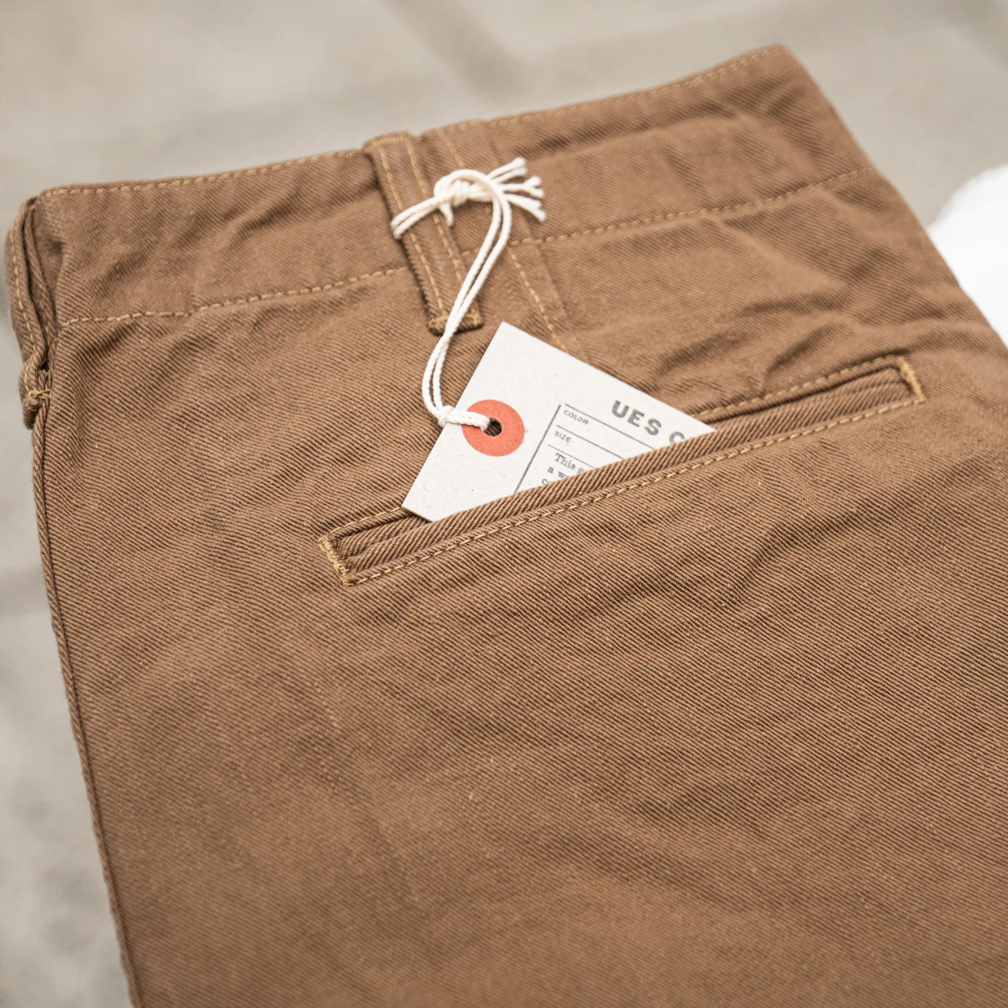 UES C410 13oz Selvedge Slub Chino – Slim Tapered - Image 7