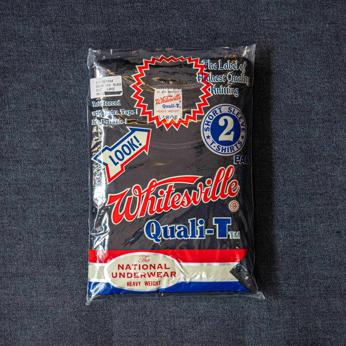 Whitesville 7oz Tubular Knit Tee - 2-Pack / Black - Image 8