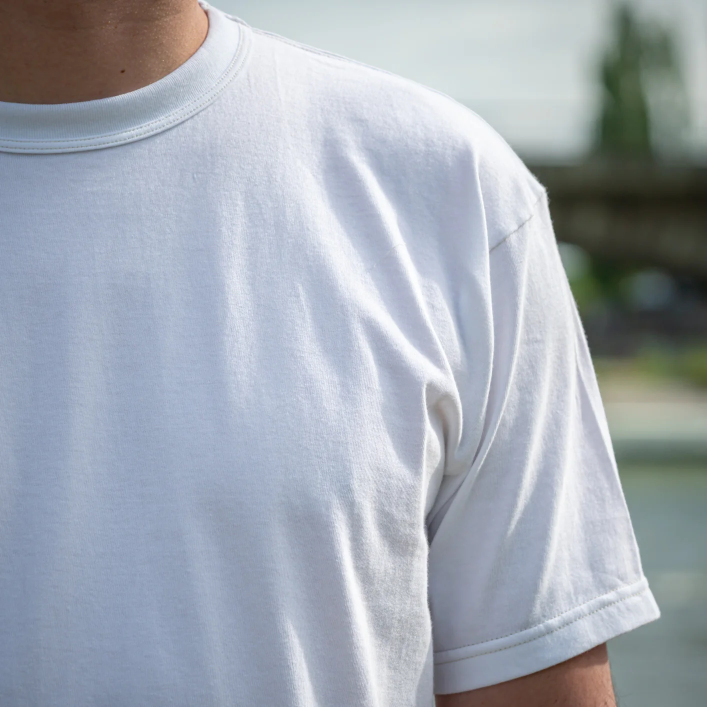 Whitesville 7oz Tubular Knit Tee – 2-Pack / Off-White - Image 6